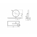 Kohler K-22634T-BW7 Cosmetic Mirror (Light version) (Black)