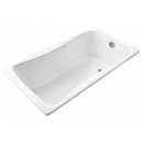 科勒 BLISS™ 1.7m 內置鑄鐵浴缸 + 浴缸導軌 (K-15849T-GR-0+ K-17275T-CP)