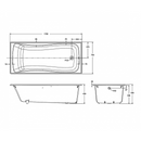科勒 BLISS™ 1.7m 內置鑄鐵浴缸 + 浴缸導軌 (K-15849T-GR-0+ K-17275T-CP)