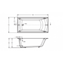 科勒 Biove 1.5m 嵌入式鑄鐵浴缸 + Grip Rail 浴缸導軌 (K-8223T-GR-0+ K-8278T-CP)