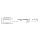 科勒瑞波斯1.7m內置鑄鐵浴缸+浴缸扶手（K-18201T-0+ K-8598T-CP）