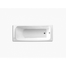 科勒平行1.7m內置鑄鐵浴缸+浴缸扶手（K-1876T-GR-0+ K-8278T-CP）