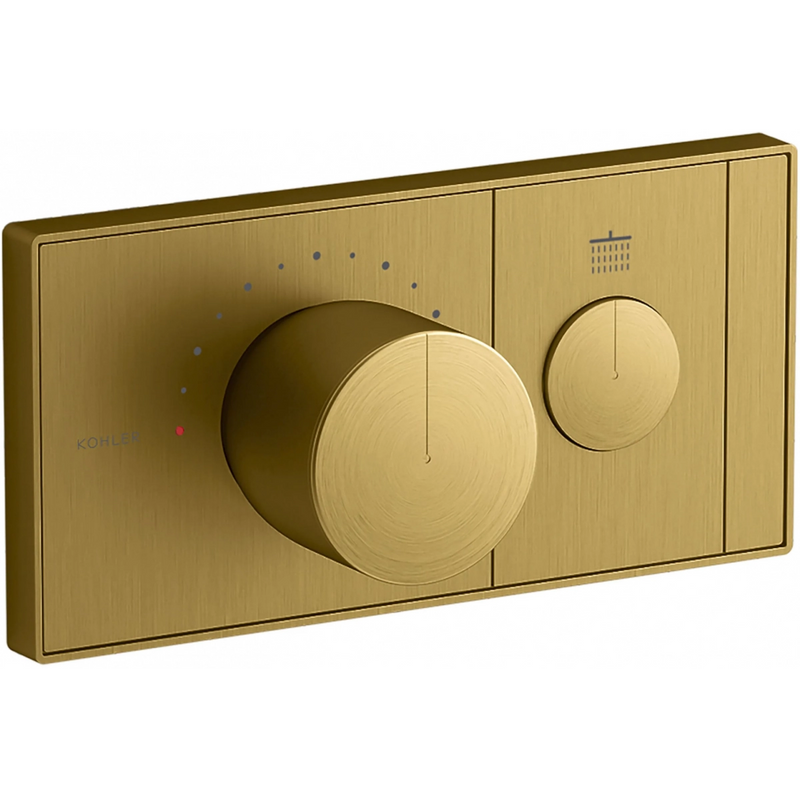 Kohler K-26345T-9-2MB Anthem Control Panel (Modern Gold)