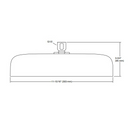 Kohler K-26293T-BL STATMENT 單功能 12 英吋矩形頭頂花灑（黑色）