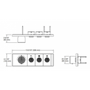 科勒 K-26347T-9-CP Anthem 3 路嵌入式機械恆溫器（拋光鍍鉻）