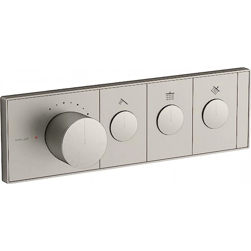 Kohler K-26347T-9-BN Anthem 3-Way Embedded Mechanical Thermostat (Roman Silver)
