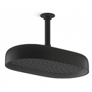 Kohler K-26294T-BL STATMENT 單功能 14 吋矩形頭頂花灑（黑色）