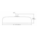 科勒 K-26291T-BN 聲明 單功能 12 英寸圓頂花灑（羅馬銀）
