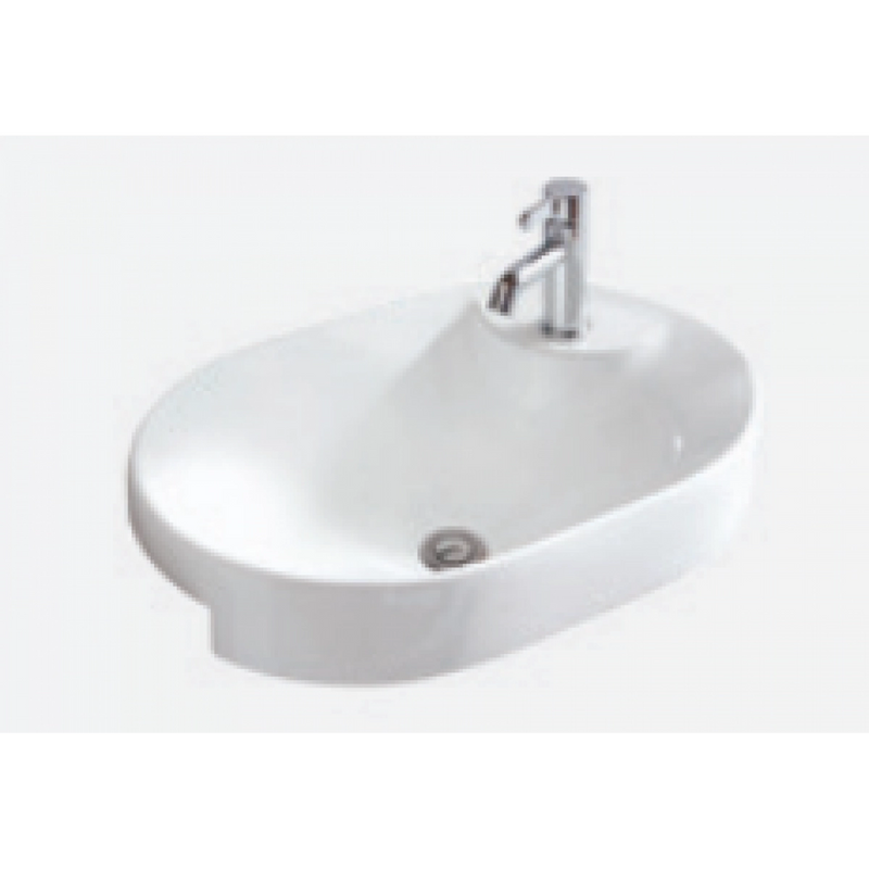 Kohler K-31706T-1-0 CHALICE Semi-compact Bathroom Basin