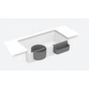 Kohler K-28913T-1-0 SPACITY Rectangular Semi-Undermounted Bathroom Basin