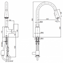 Kohler K-21367K-4-BL TAUT Pull Down Kitchen Faucet (Black)