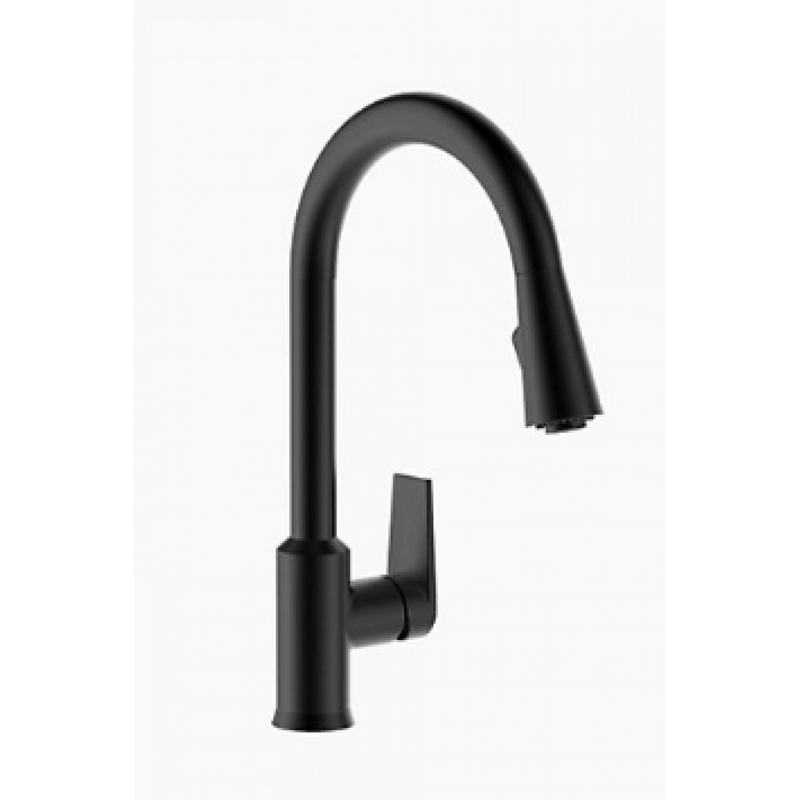 Kohler K-21367K-4-BL TAUT Pull Down Kitchen Faucet (Black)
