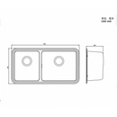 Kohler K-3664T-H-NA PROLOGUE Size Sink Above/Under Counter Dual Purpose Kitchen Basin