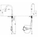 科勒 K-77748K-4-CP Malleco 下拉式廚房感應水龍頭 (銀色)