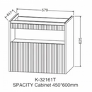 科勒 K-32161T-PPG Spacity 60cm 浴室櫃套裝 (黑色)