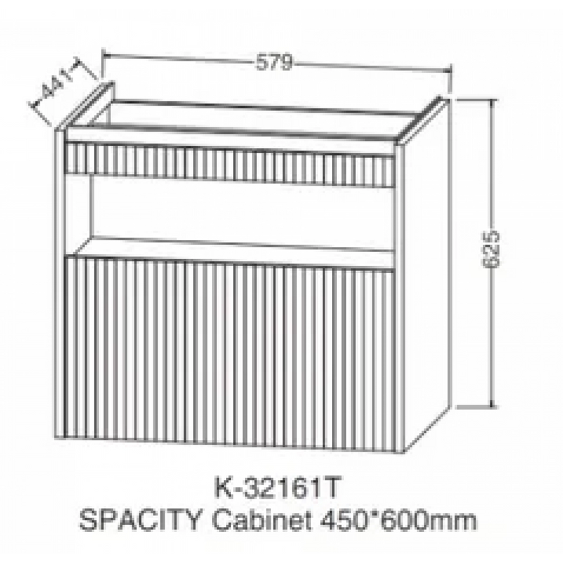 Kohler K-32161T-PPW Spacity 60cm Bath Cabinet Set (White)