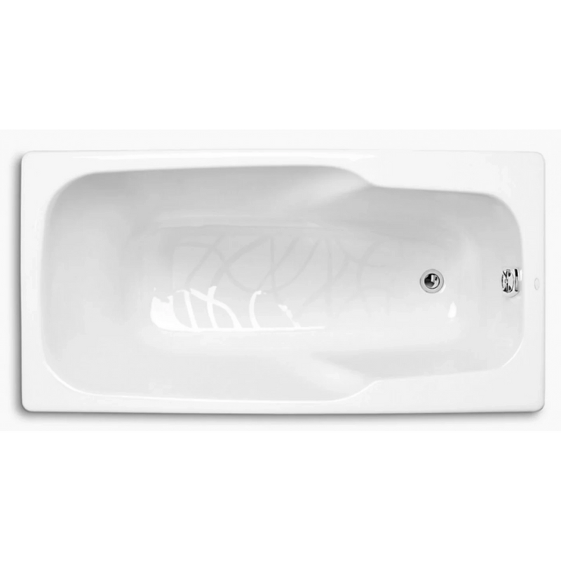 Kohler K-P8262H-0 QUIETUDE 1.4m Drop-In Cast Iron Bath (White)