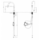 科勒 K-77748K-CP Malleco 下拉式廚房水龍頭（鍍鉻）