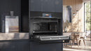Siemens - iQ700 Built-in compact oven with microwave function 60 x 45 cm Black - CM778GNB1B