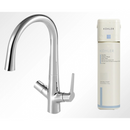 Kohler K-77685-NA + K-76372T-4-CP CARAFE® 2.0 Kitchen Faucet with Aquifer Single Filter System Package