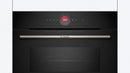 Bosch - Series 8 Built-in compact oven with microwave function 60 x 45 cm Black - CMG7241B1B
