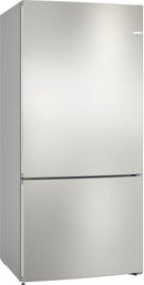 Bosch - Series 4 Free-standing fridge-freezer with freezer at bottom 186 x 86 cm Brushed steel anti-fingerprint KGN86VIEA