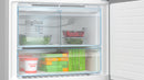 Bosch - Series 4 Free-standing fridge-freezer with freezer at bottom 186 x 86 cm Brushed steel anti-fingerprint KGN86VIEA