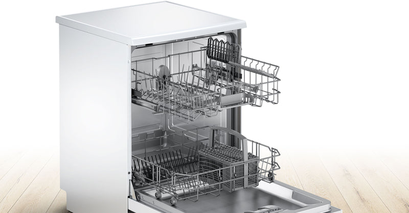 Bosch - Series 2 Free-standing dishwasher 60 cm White SMS26AW08G