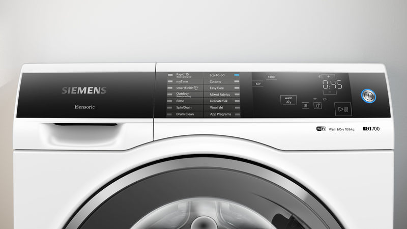 Siemens - iQ700 Washer dryer 10/6 kg 1400 rpm WD4HU541GB