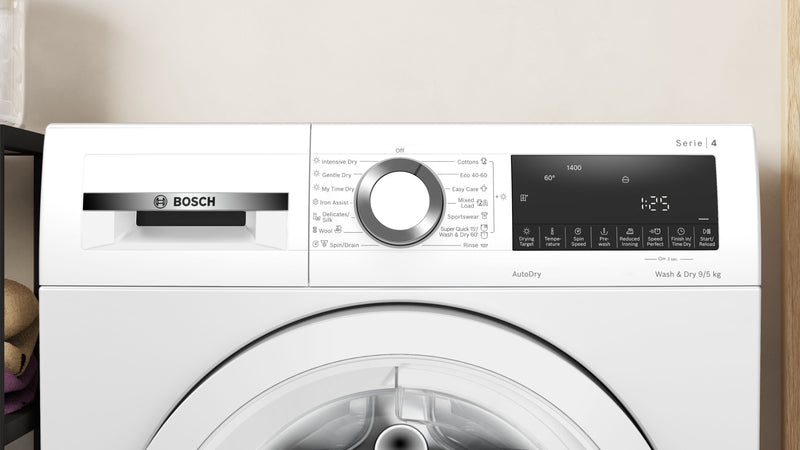 Bosch - Series 4 Washer dryer 9/5 kg 1400 rpm WNA144V9GB