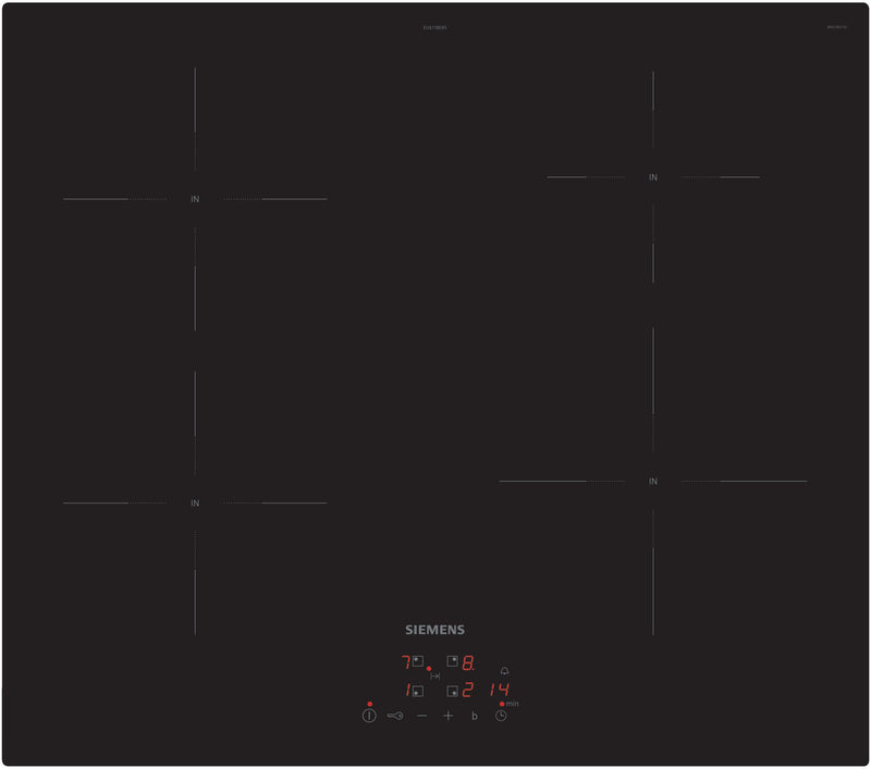 Siemens - iQ100 Induction hob 60 cm Black, EU611BEB5E