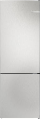Bosch - Series 4 Free-standing fridge-freezer with freezer at bottom 203 x 70 cm Stainless steel look KGN492LDFG