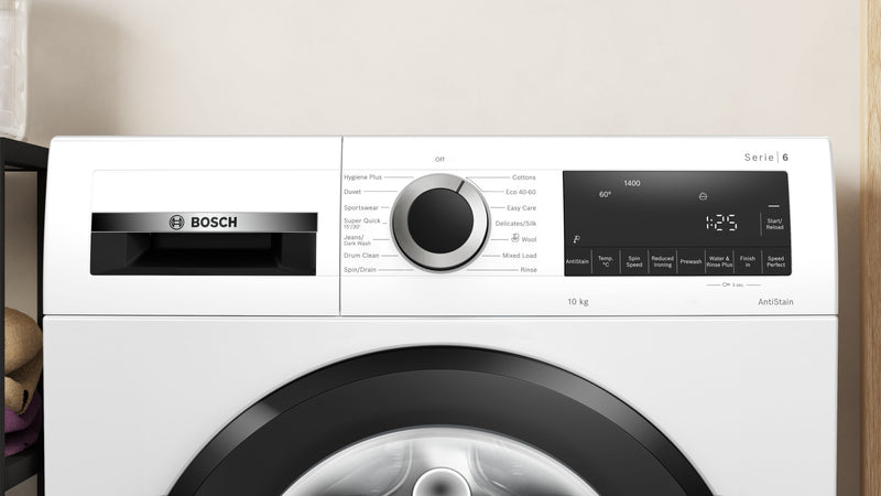 Bosch - Series 6 Washing machine, front loader 10 kg 1400 rpm WGG25402GB