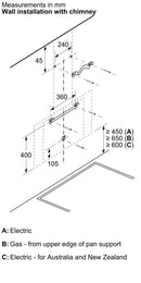 Siemens - iQ700 Wall-mounted cooker hood 90 cm clear glass black printed LC91KLT60B
