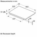 Bosch - 系列 6 電磁爐 80 公分黑色，PVW831HB1E
