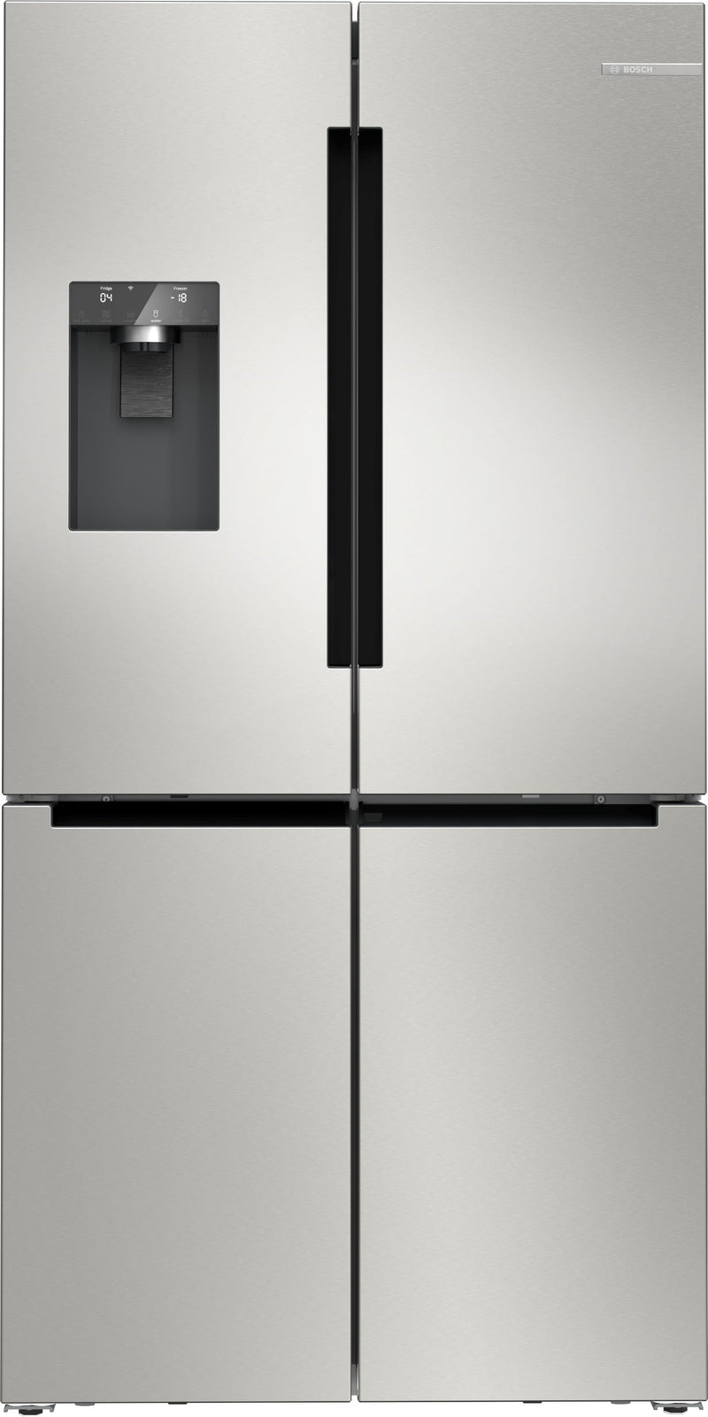 Bosch - Series 6 French door bottom freezer, multi door 183 x 90.5 cm Brushed steel anti-fingerprint KFD96APEA