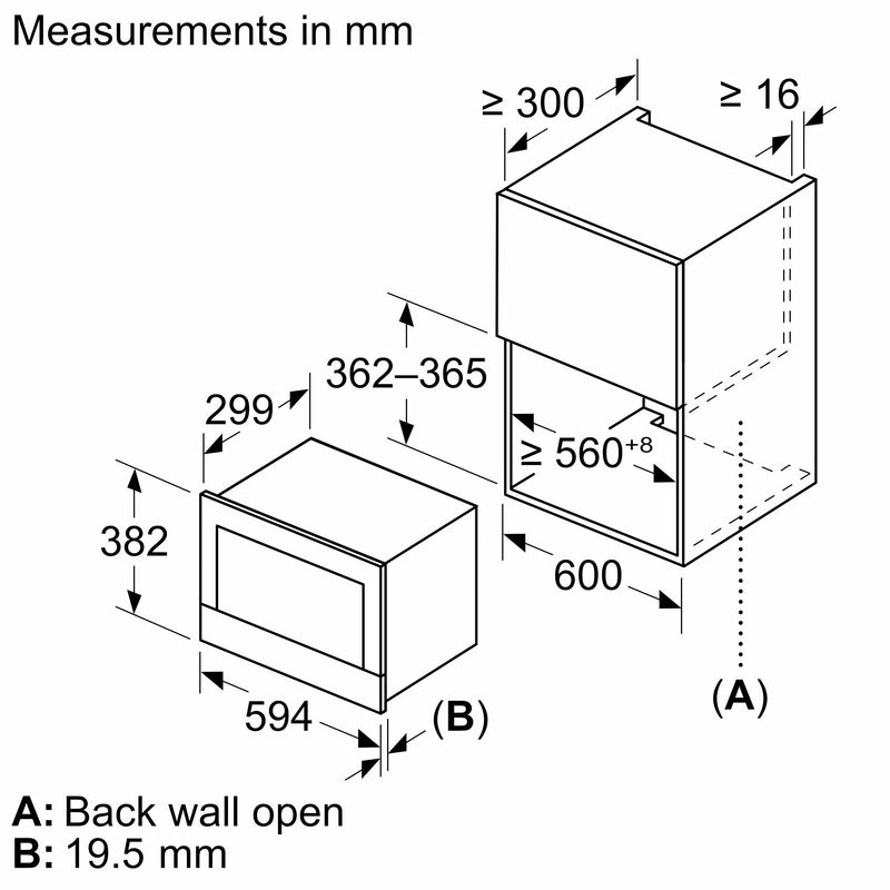 西門子 - iQ700 嵌入式微波爐 黑色 BF922L1B1B