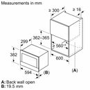 Bosch - 系列 8 嵌入式微波爐 黑色 BFL7221B1B