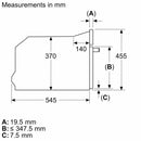 Bosch - 系列 8 內建微波爐 60 x 45 公分 黑色 CEG732XB1B