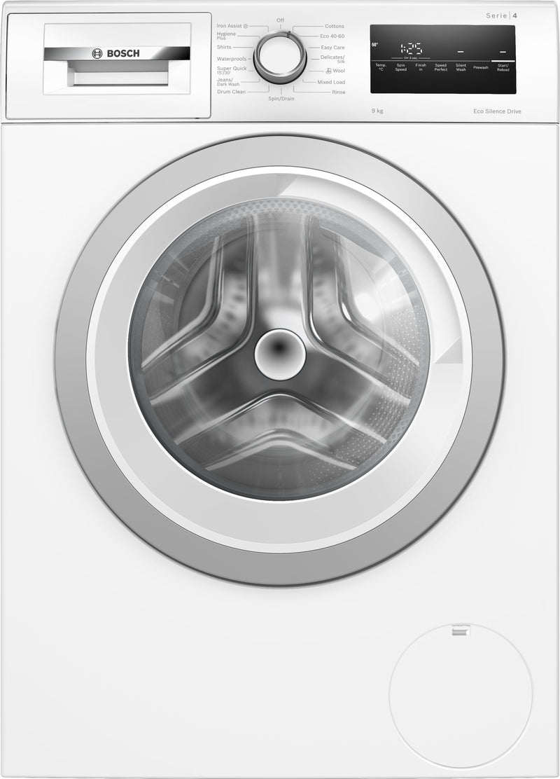 Bosch - Series 4 Washing machine, front loader 9 kg 1400 rpm WAN28259GB