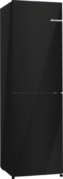 Bosch - Series 2 Free-standing fridge-freezer with freezer at bottom 182.4 x 55 cm Black KGN27NBEAG