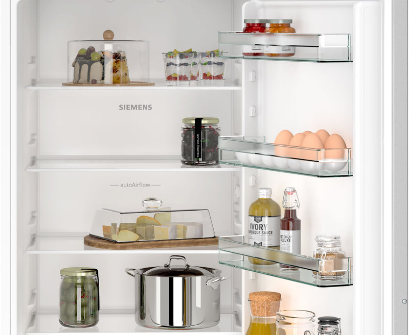 Siemens - iQ100 Built-in fridge-freezer with freezer at bottom 193.5 x 54.1 cm sliding hinge KI96NNSE0