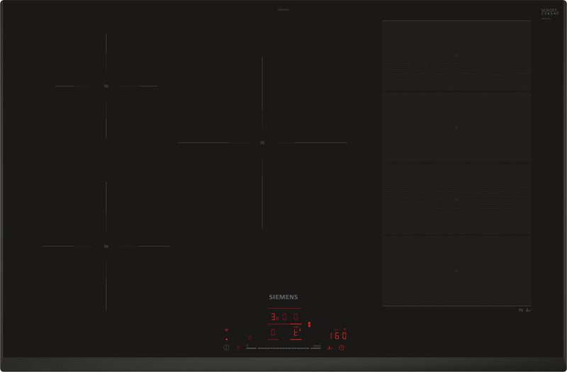 Siemens - iQ700 Induction hob 80 cm Black, EX851HVC1E