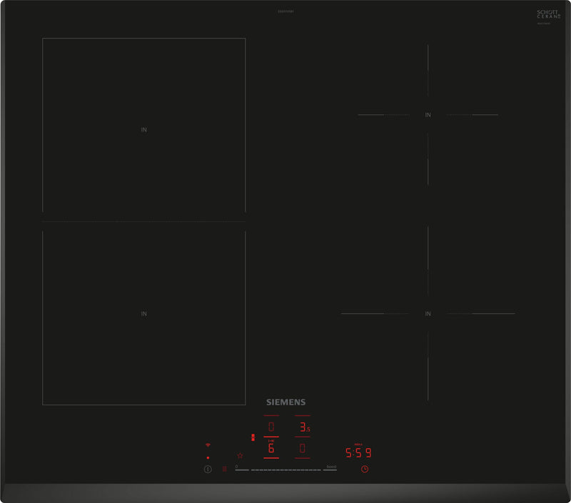 西門子 - iQ500 電磁爐 60 公分黑色，ED651HSB1E