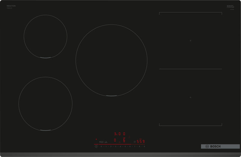 Bosch - 系列 6 電磁爐 80 公分黑色，PVW831HB1E