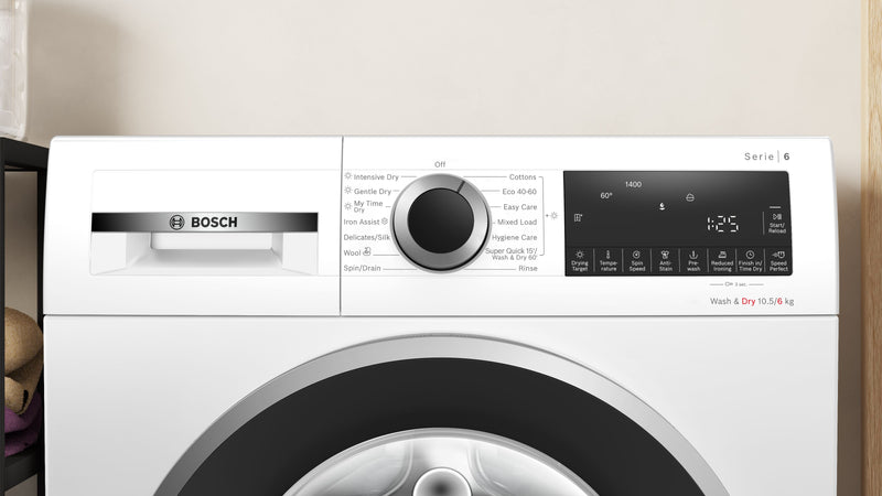 Bosch - Series 6 Washer dryer 10.5/6 kg 1400 rpm WNG25401GB