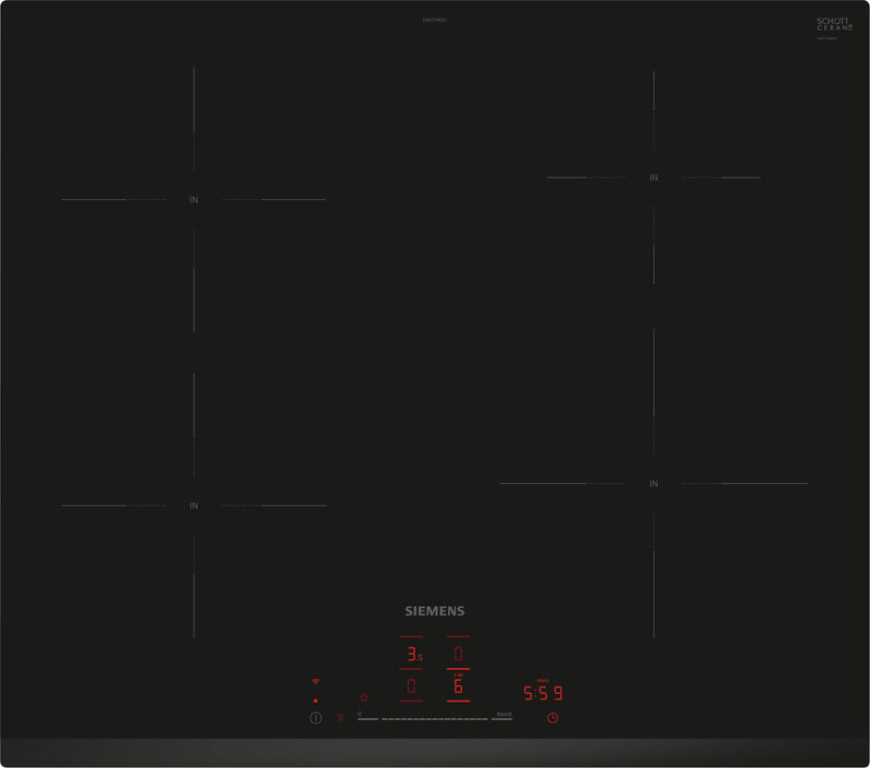 Siemens - iQ100 Induction hob 60 cm Black, EH631HEB1E