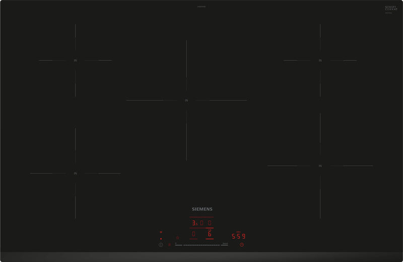 Siemens - iQ100 Induction hob 80 cm Black, EH831HVB1E