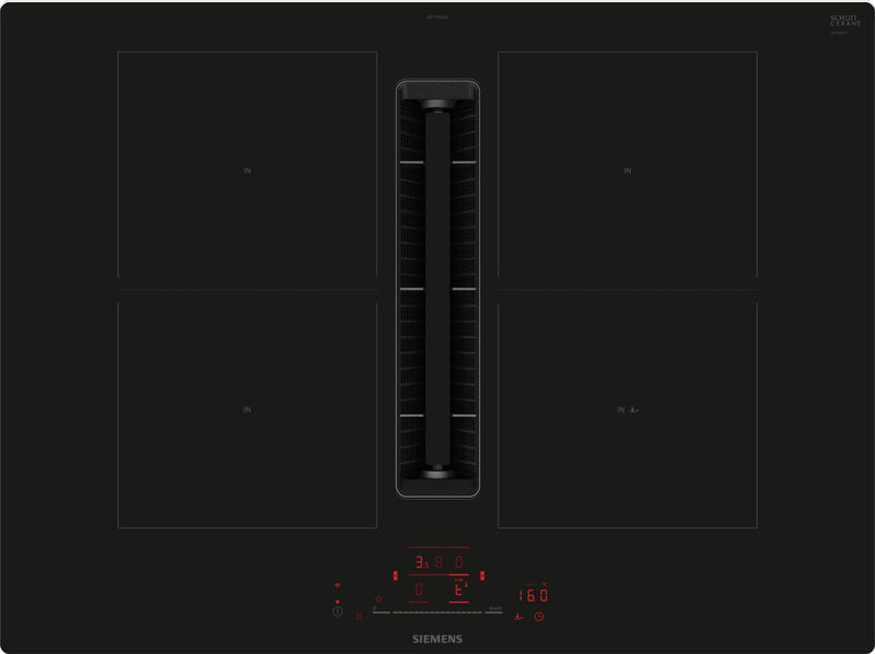 Siemens - iQ500 Induction hob with integrated ventilation system 70 cm surface mount without frame ED711HQ26E