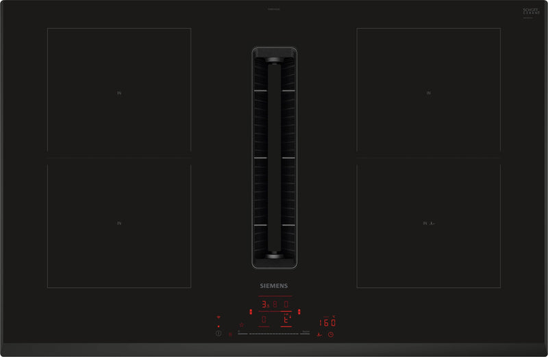 Siemens - iQ500 Induction hob with integrated ventilation system 80 cm surface mount without frame ED851HQ26E